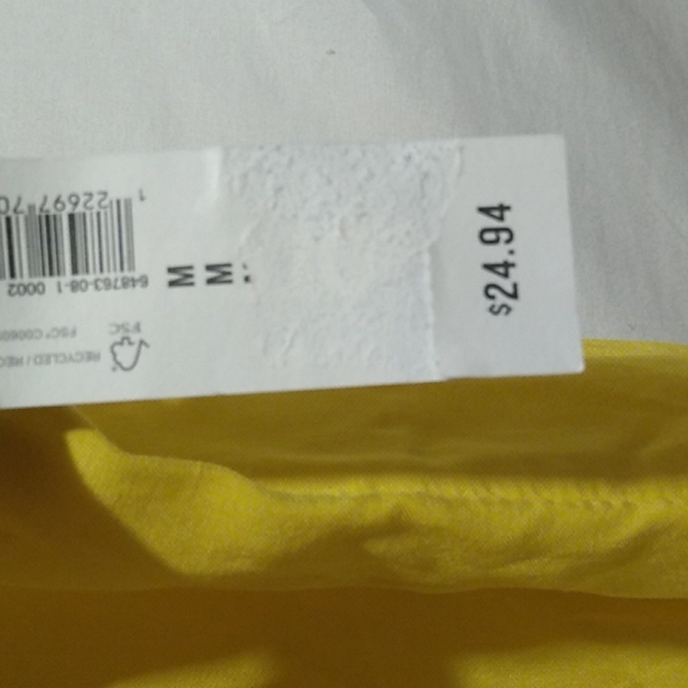 (BX14) SALE! NWT Old Navy Rayon Yellow Tunic ๐ Sz.M - Picture 4 of 9